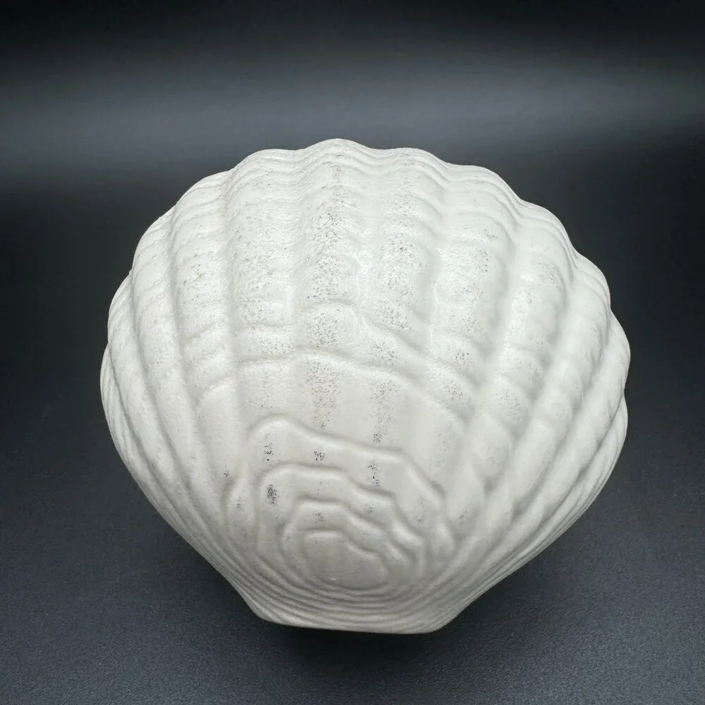 Vintage kitchen bathroom Double Clam Shell Dish read
